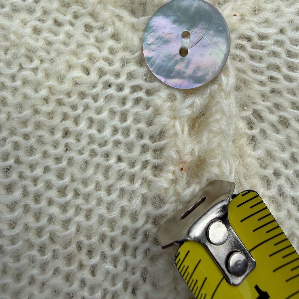 Vintage Paul Harris Design Button Up Knit Cardigan Sweater Women's Size M Mohair - Picture 8 of 11